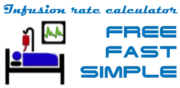 Infusion rate calculator