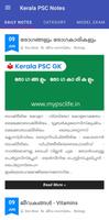 Kerala PSC : Notes poster