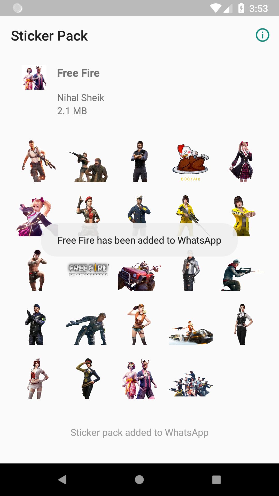 Mywasticker Freefire For Android Apk Download