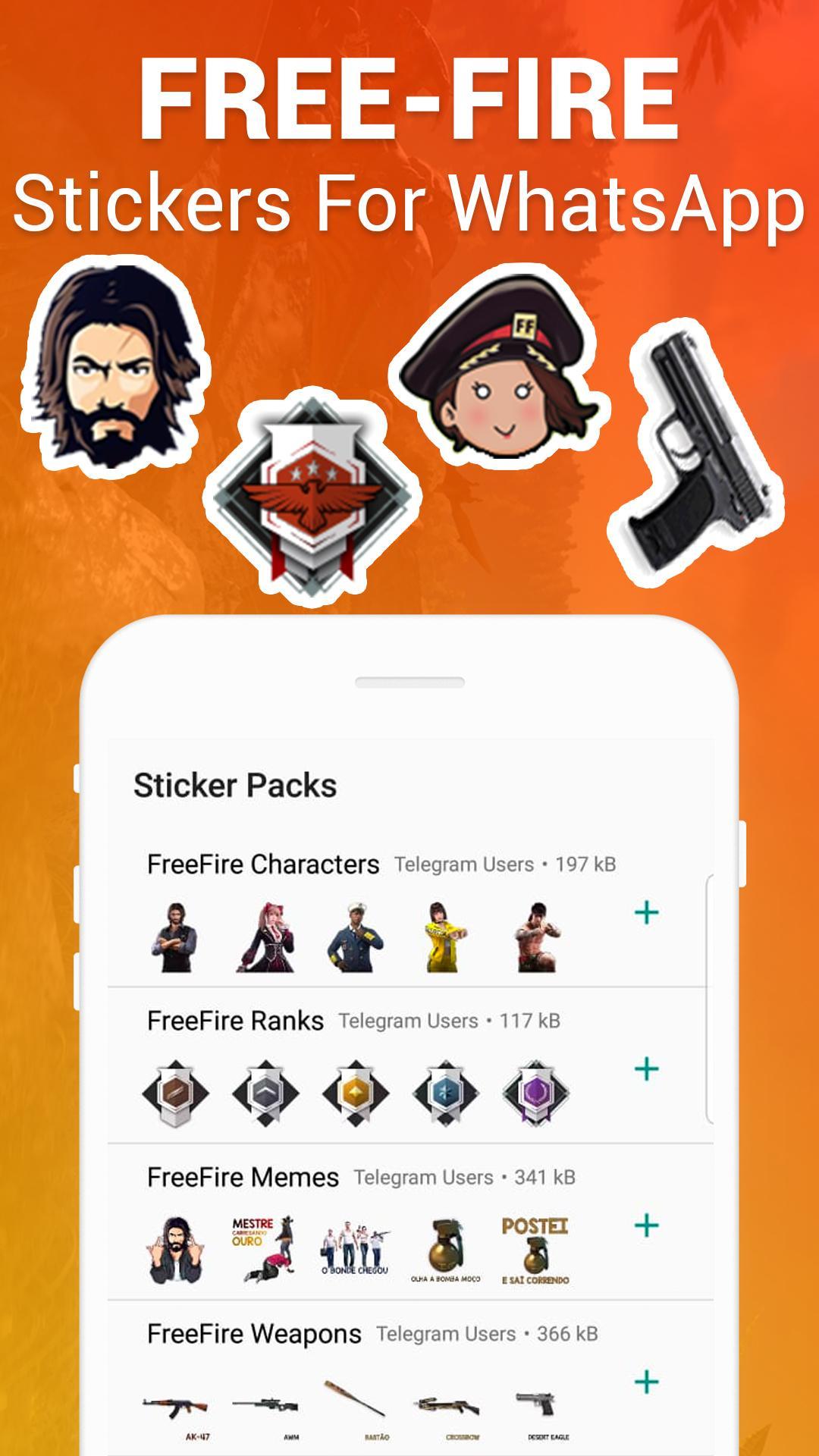 Free Fire Stickers For Whatsapp Wastickerapps For Android Apk
