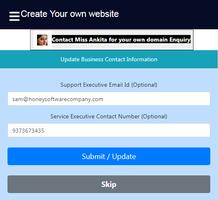 Create Dynamic website in 2 minutes using this app capture d'écran 1
