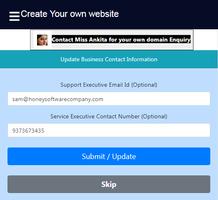 Create Dynamic website in 2 minutes using this app 截图 1