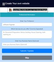 Create Dynamic website in 2 minutes using this app 截图 2