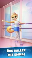 Katze Emma Ballerina Plakat