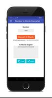 Number to Words Converter capture d'écran 1
