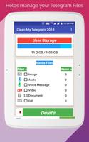 Clean My Telegram 2019 स्क्रीनशॉट 3
