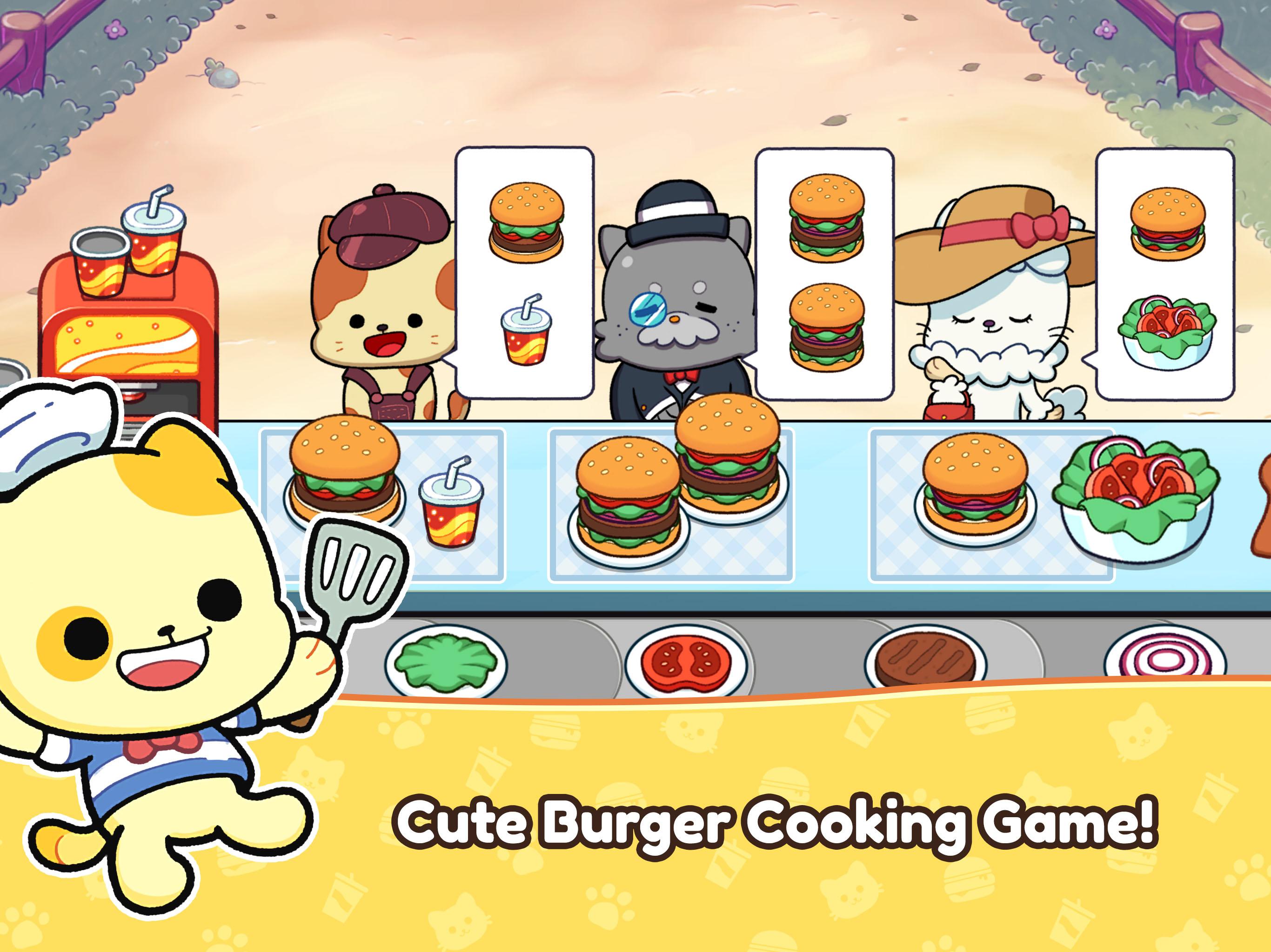 Игра бургер много денег. Коти бургер. Игра где котики готовят бутерброды. Кот из игры Cook Burgers.