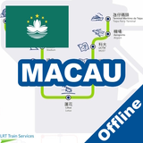 Macau Bus LRT Train Map