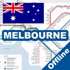 Melbourne Bus Train Tram Map icône
