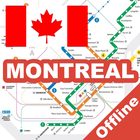 Montreal Metro Bus Map Guide icône