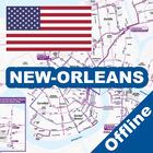 New Orleans Bus Streetcar Map icône