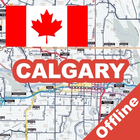 Calgary Bus Train Map Offline icône