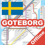 GOTEBORG TRAIN TRAM BUS MAP
