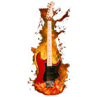 Guitare électrique virtuelle icône
