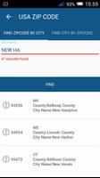 USA Zip/Area Code Ekran Görüntüsü 1