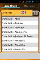 USA AREA CODES โปสเตอร์