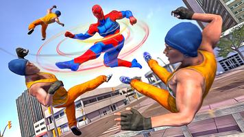 Flying Superhero: Spider Game ảnh chụp màn hình 1