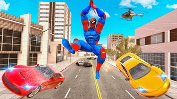 Flying Superhero: Spider Game ảnh chụp màn hình 2