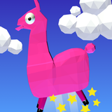 Fly Up Pink Lama Fly! Zeichen