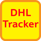Tracker voor DHL-zendingen-icoon
