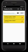 Tracker voor DHL-zendingen-poster