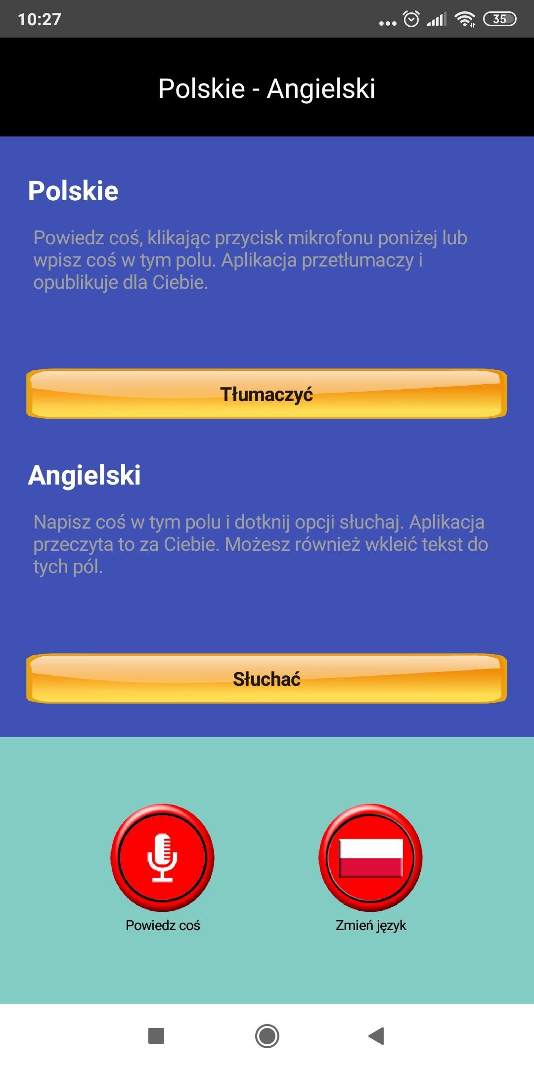 Przetłumacz głos na Angielski - Polski für Android - APK herunterladen