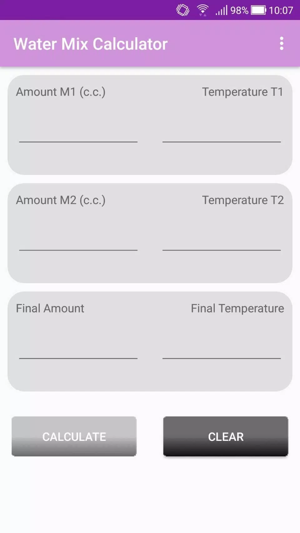 spiselige De er evne Water Temperature Calculator APK for Android Download