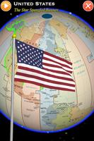 地球儀與國旗國歌 世界時區 Pro (ISO 3166-1) 海報