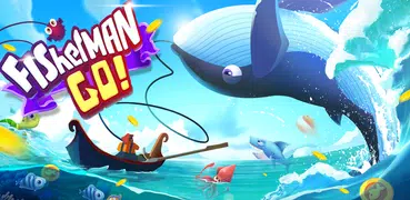 Fisherman Go: 素晴らしい釣りゲーム、魚を捕まえて釣りを楽しんでください！