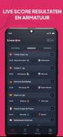 Voetbal livescore-poster