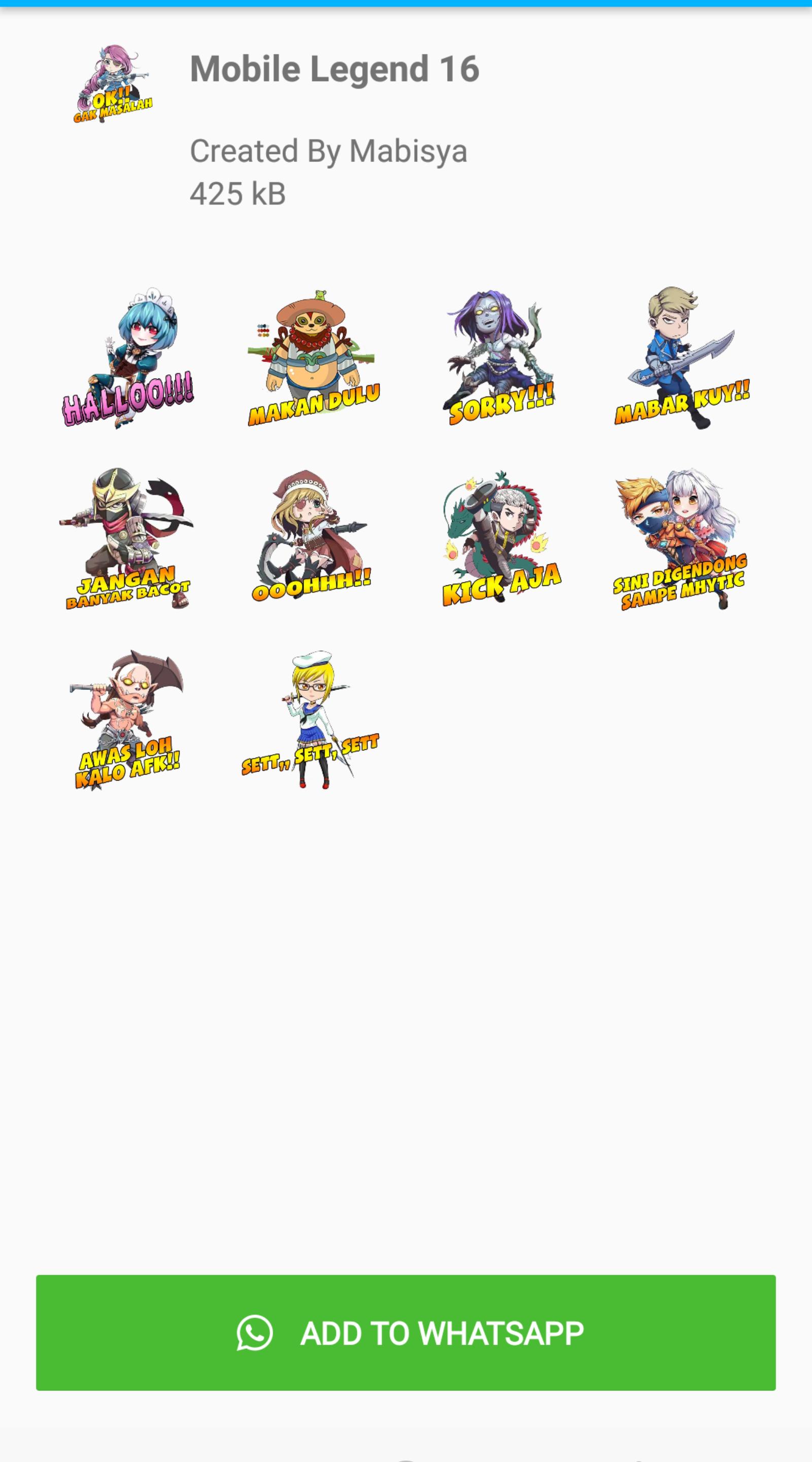 20+ Trend Terbaru Stiker Mobile Legend Lucu