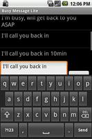 Busy Message screenshot 2