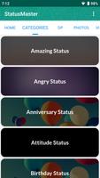 StatusMaster - Status Videos , Photo & Text Status تصوير الشاشة 1