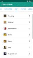 StatusMaster - Status Videos , Photo & Text Status capture d'écran 3