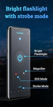 Magnifier Flashlight-Strobe LED & SOS mode poster