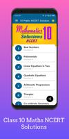 Class 10 Maths NCERT Solution poster