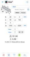 Metal Weight Calculator ảnh chụp màn hình 2