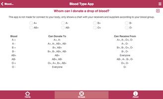 Blood Type App اسکرین شاٹ 3