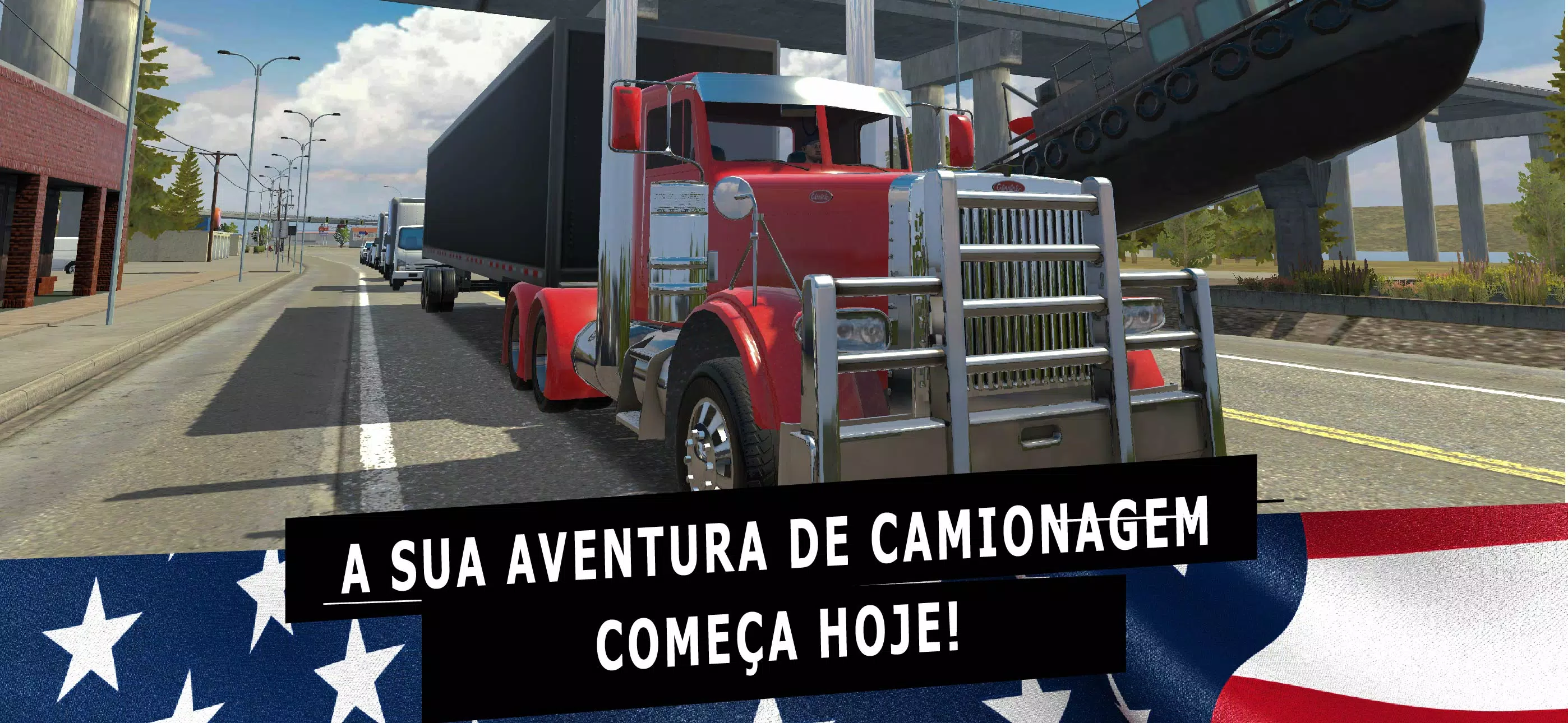 NOVO JOGO DE CAMINHÃO PARA CELULAR - USA 3D TRUCK SIMULATOR 2016 