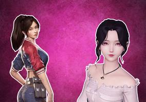 Emoji 3D avatar 3D Face memoji Funny like ZEPETO Plakat