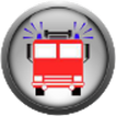 Luzes do carro de bombeiros