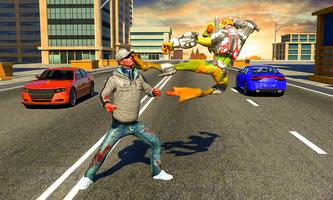 Mutant Frog Hero: San andreas Rescue hero ảnh chụp màn hình 1