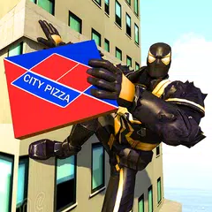 Скачать Mutant Spider Hero Pizza Delivery APK