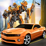 未来的なロボットバトル：フライングカーウォー