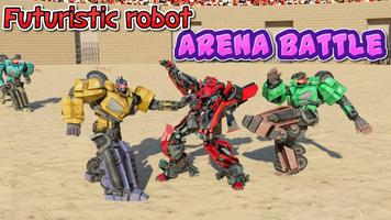 Futuristic Robot Arena Battle Cartaz