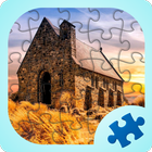 Jeux de puzzles construction icône