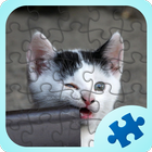Lustige Tiere Puzzles Zeichen