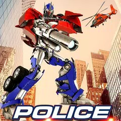 Полицейский военный робот Супергерой