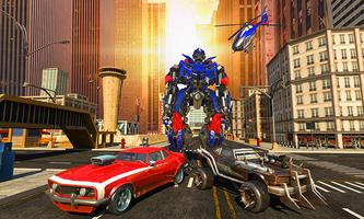 Police War Robot Superhero Poster