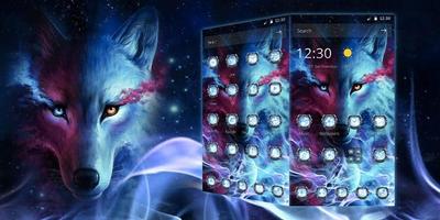 Magic Wolf Blue Night Theme screenshot 3